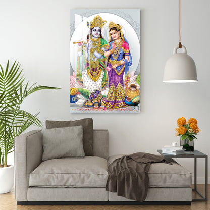 Radha & Krishna Acrylic Wall Art