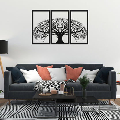 Superb Tree In Frame Metal Wall Art