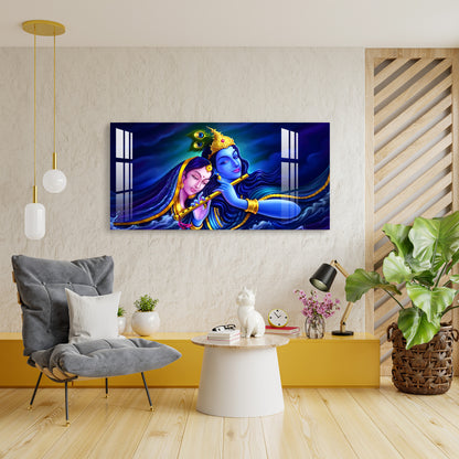 Shri Radhe Krishna Acrylic Wall Art