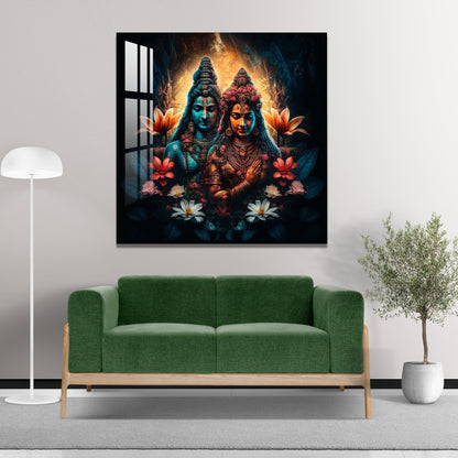 Mystical Shiva Parvati Acrylic Wall Art