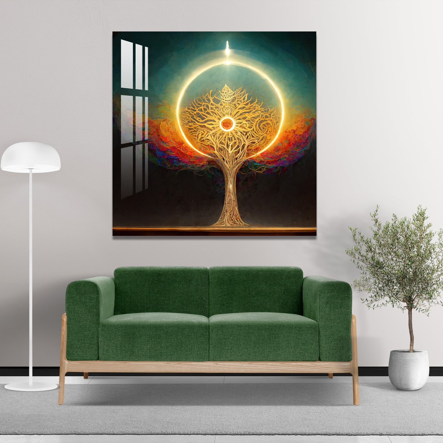 Beautiful Shiny Tree Acrylic Wall Art