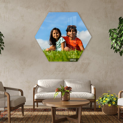 Customize Acrylic Hexagon Photo Frame