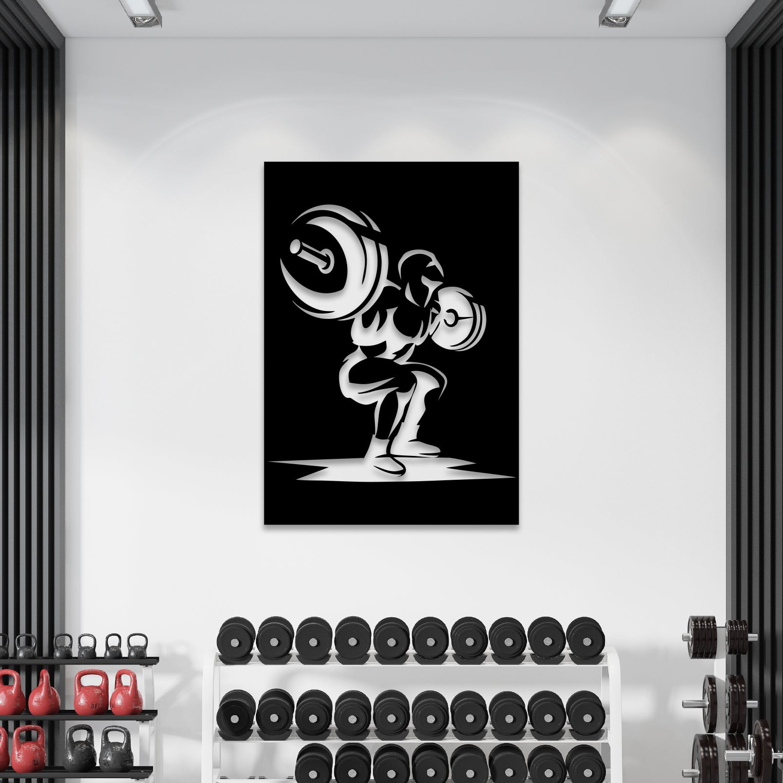 Power Lifting Metal Wall Art
