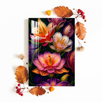 Fantasy Flowers Acrylic Wall Art