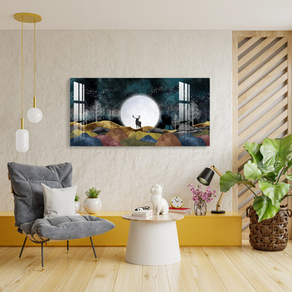 Moonlight Forest Acrylic Wall Art