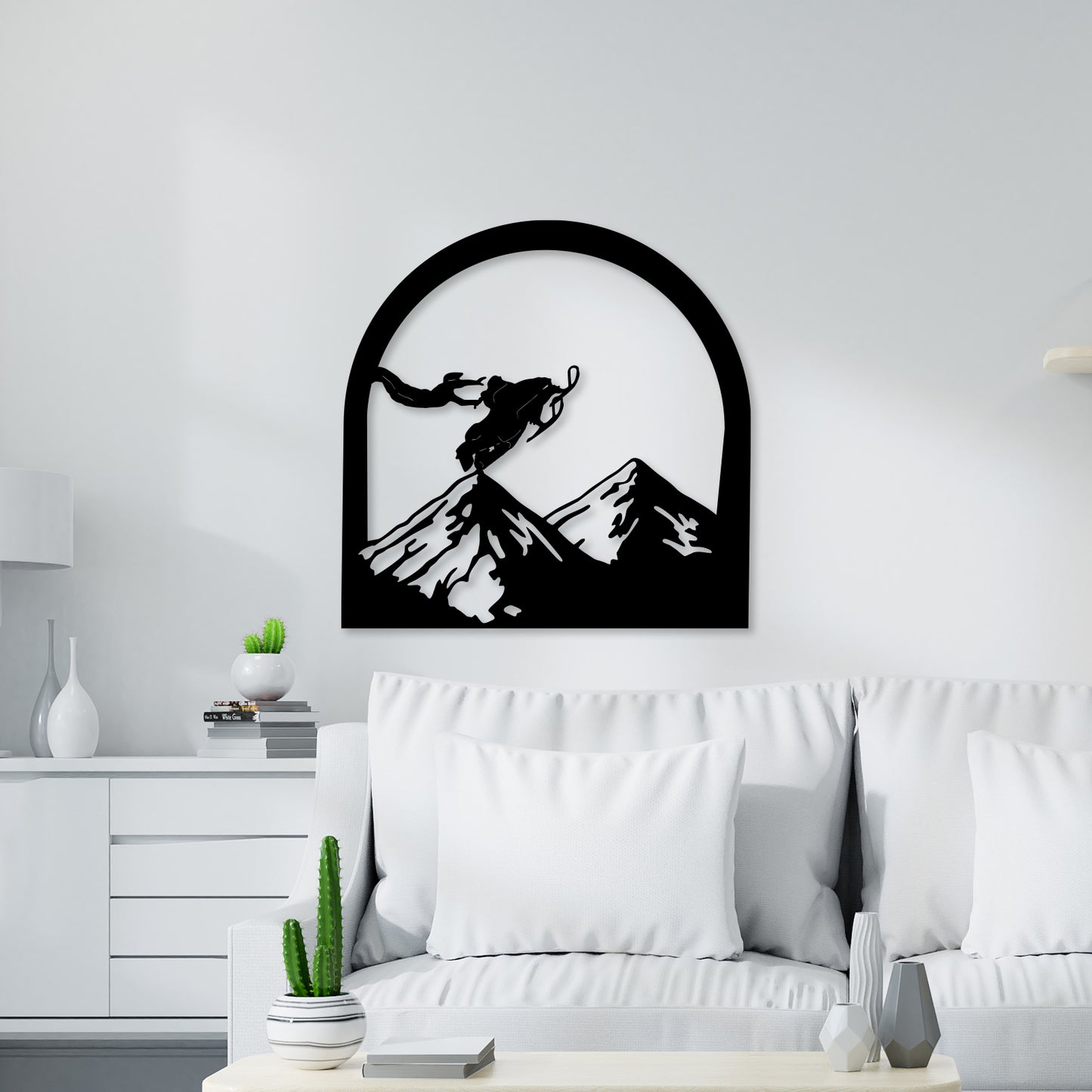 Snow Bike Metal Wall Art