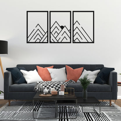 Simplest Mountain View Metal Wall Art