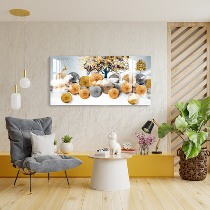 Wood Logs Acrylic Wall Art