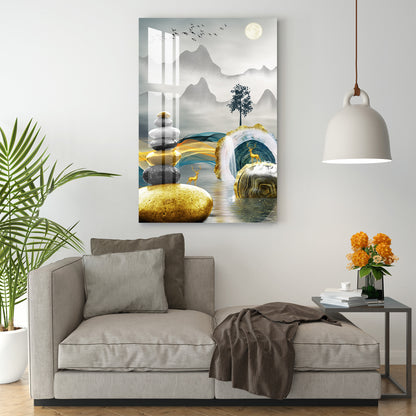 Foggy Forest Morning Acrylic Wall Art