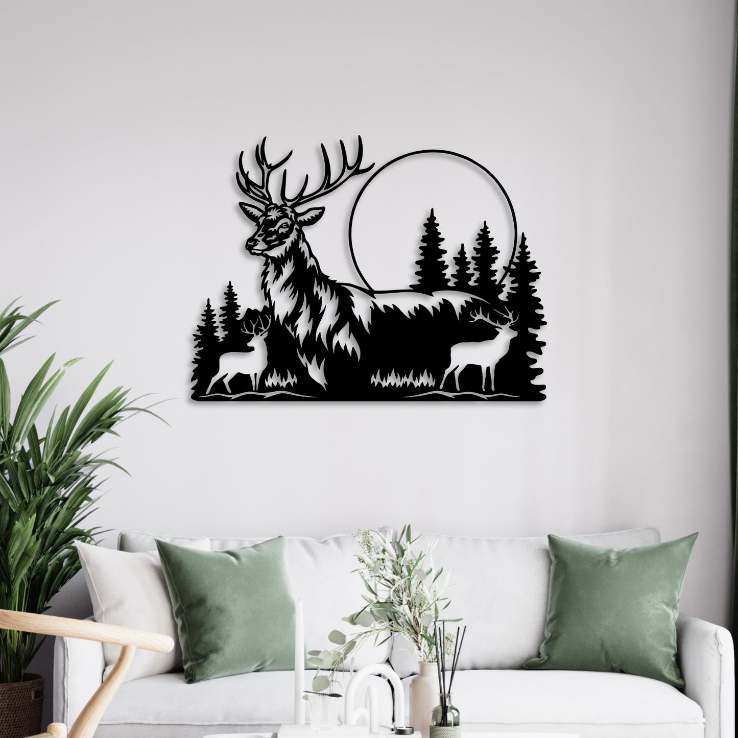 Swamp Deer Metal Wall Art