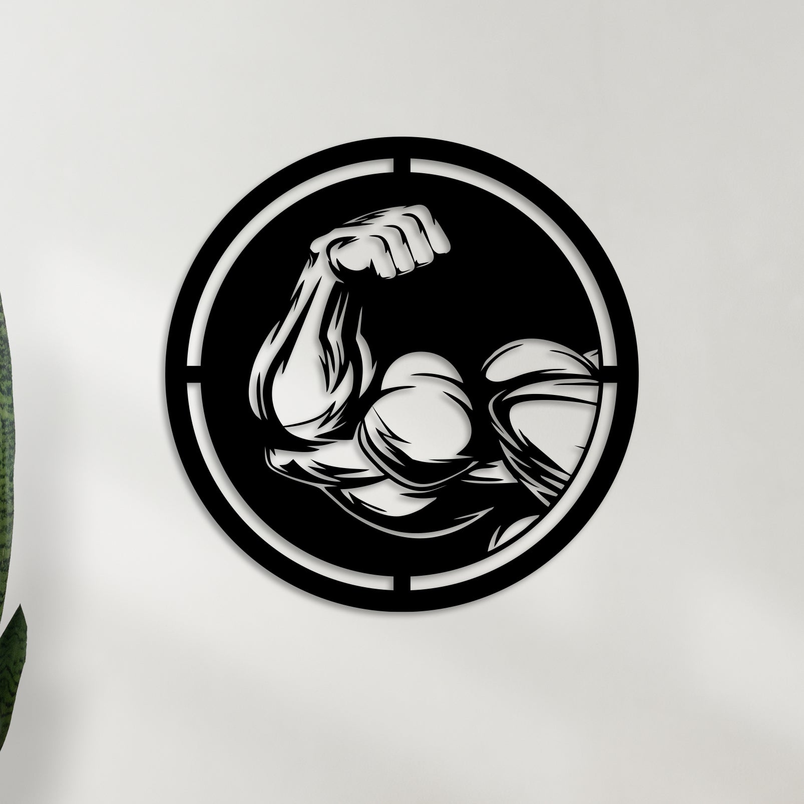 Bigger Biceps Metal Wall Art