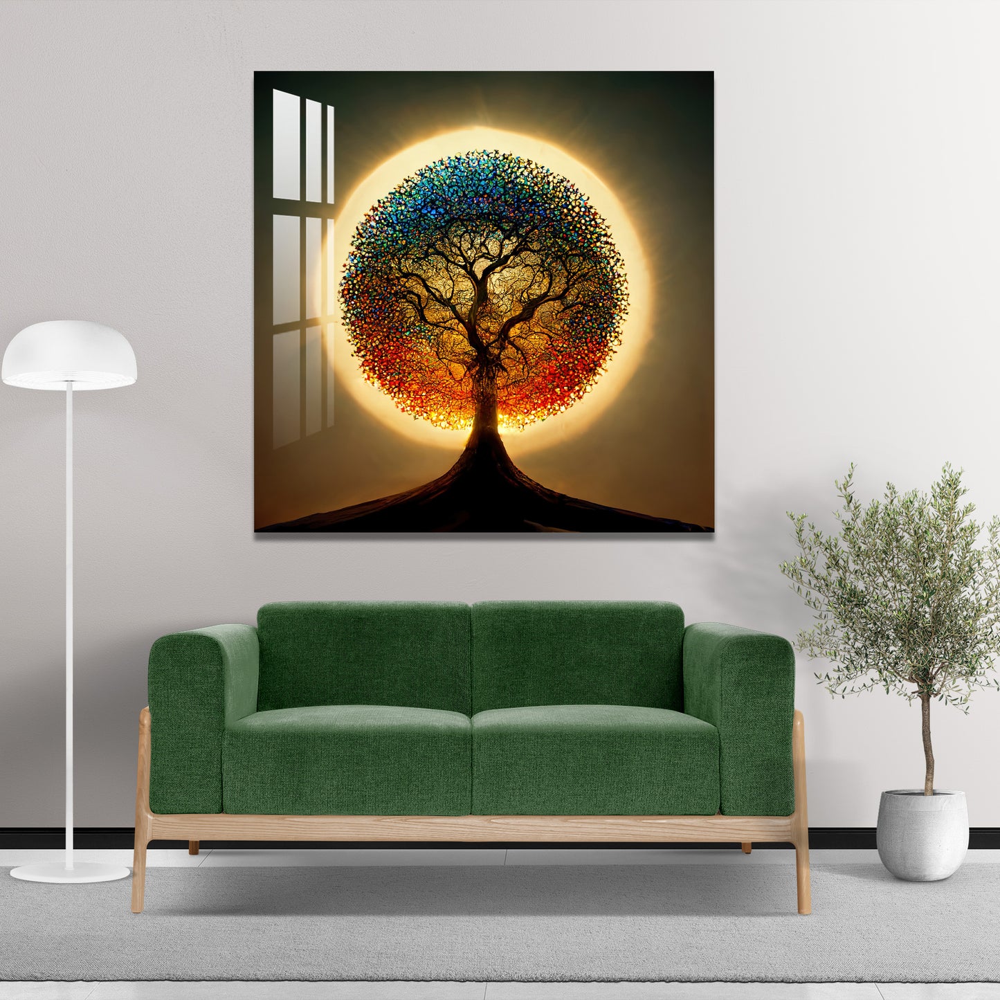 Glittering Tree Acrylic Wall Art