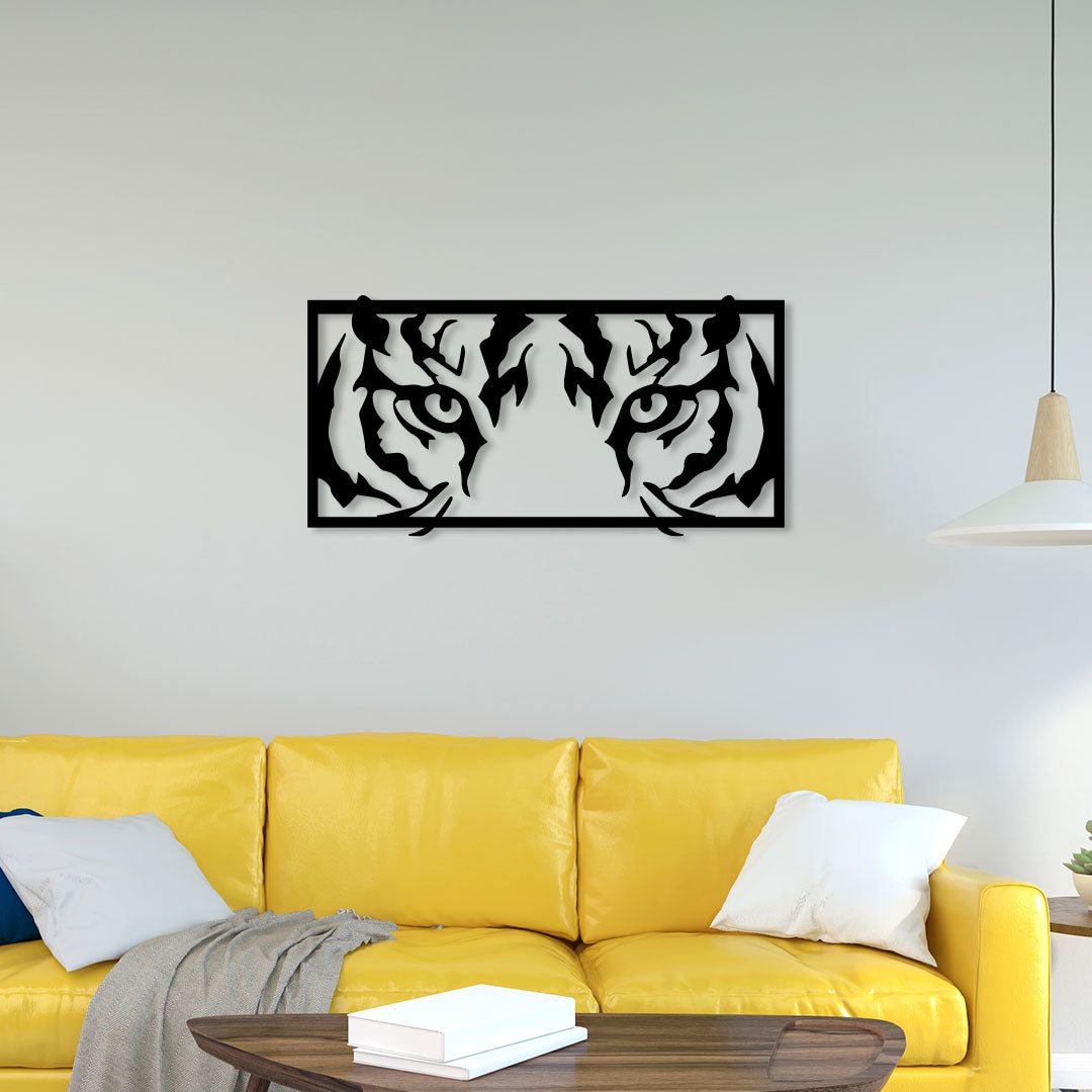 Tiger Eyes Metal Wall Art