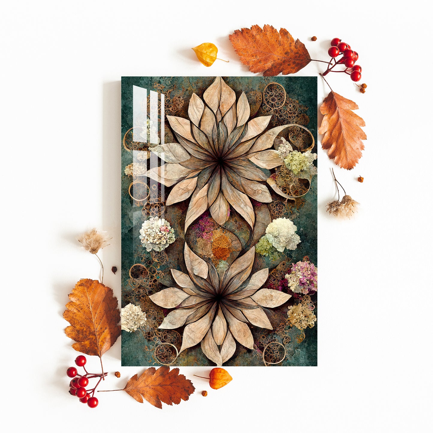 Autumn Flower Acrylic Wall Art