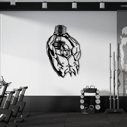 Triceps Exercise Metal Wall Art