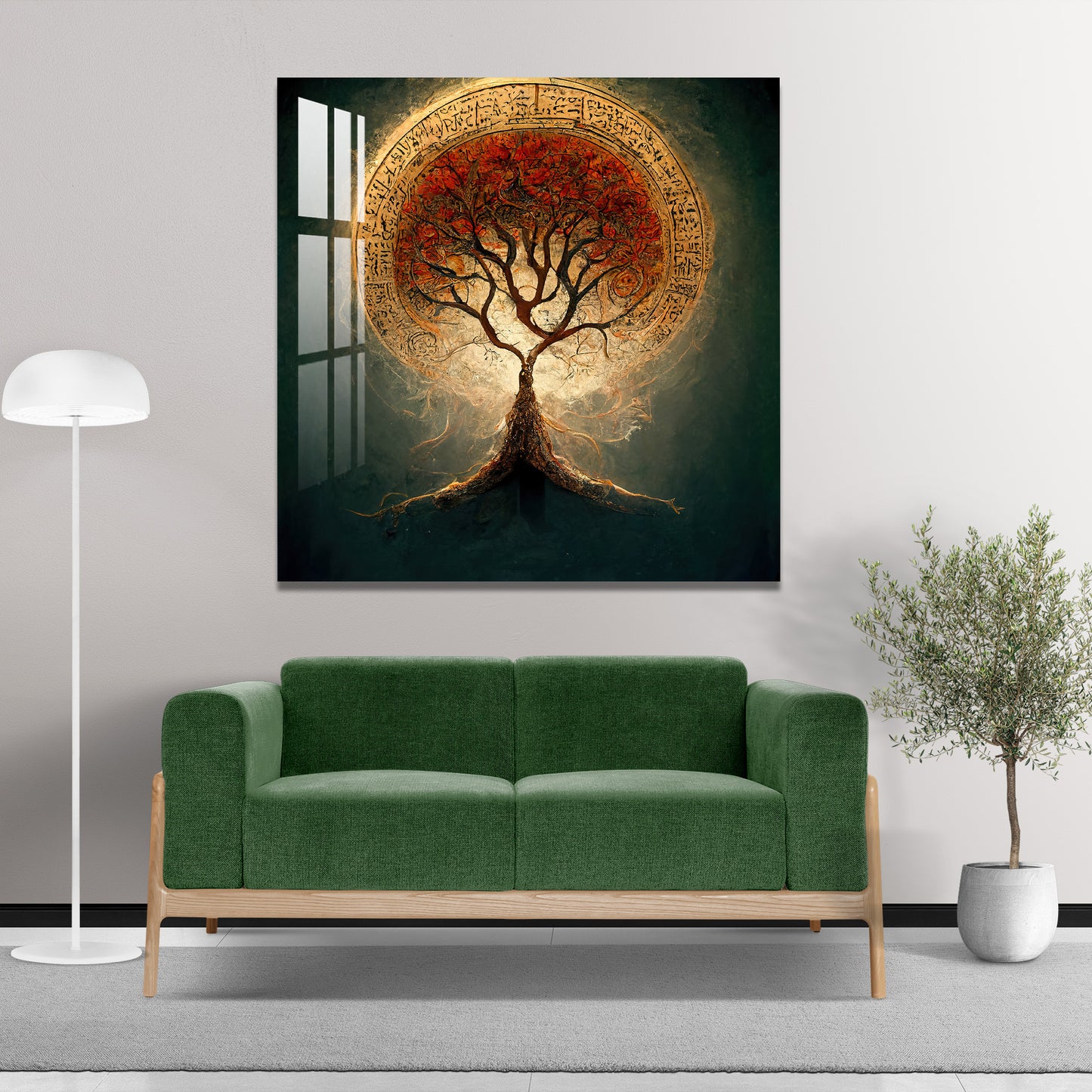 Burning Tree Acrylic Wall Art