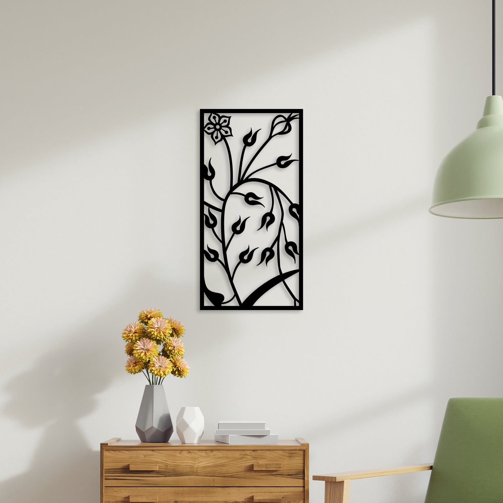 Flower Buds Metal Wall Art