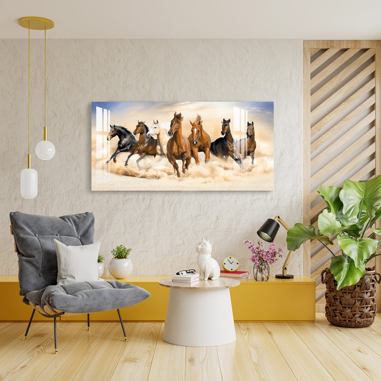 Lucky Horses Acrylic Wall Art