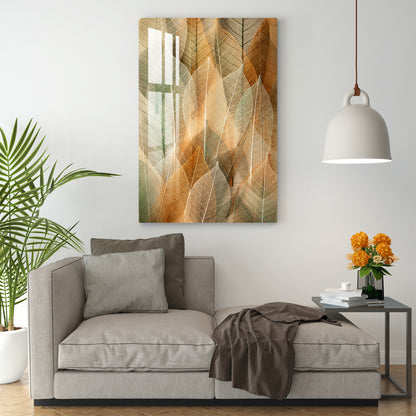 Dried Leaves Acrylic Wall Art