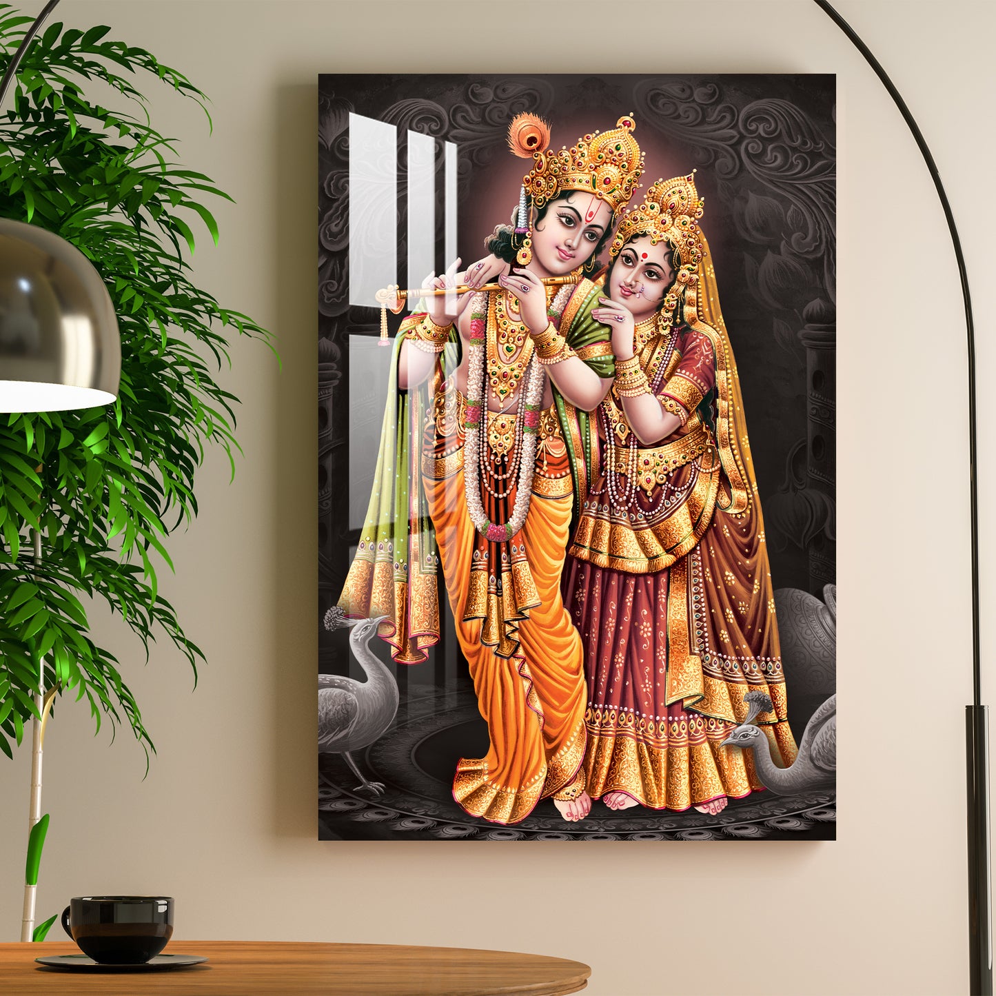 Krishna & Radha Beautiful Acrylic Wall Art