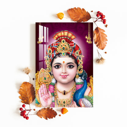 Lord Murugan Swamy Kartikey Acrylic Wall Art