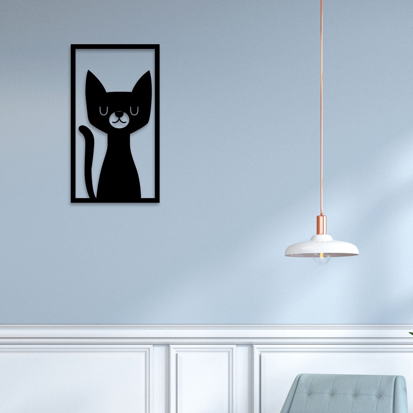 Beautiful Cat Metal Wall Art 1