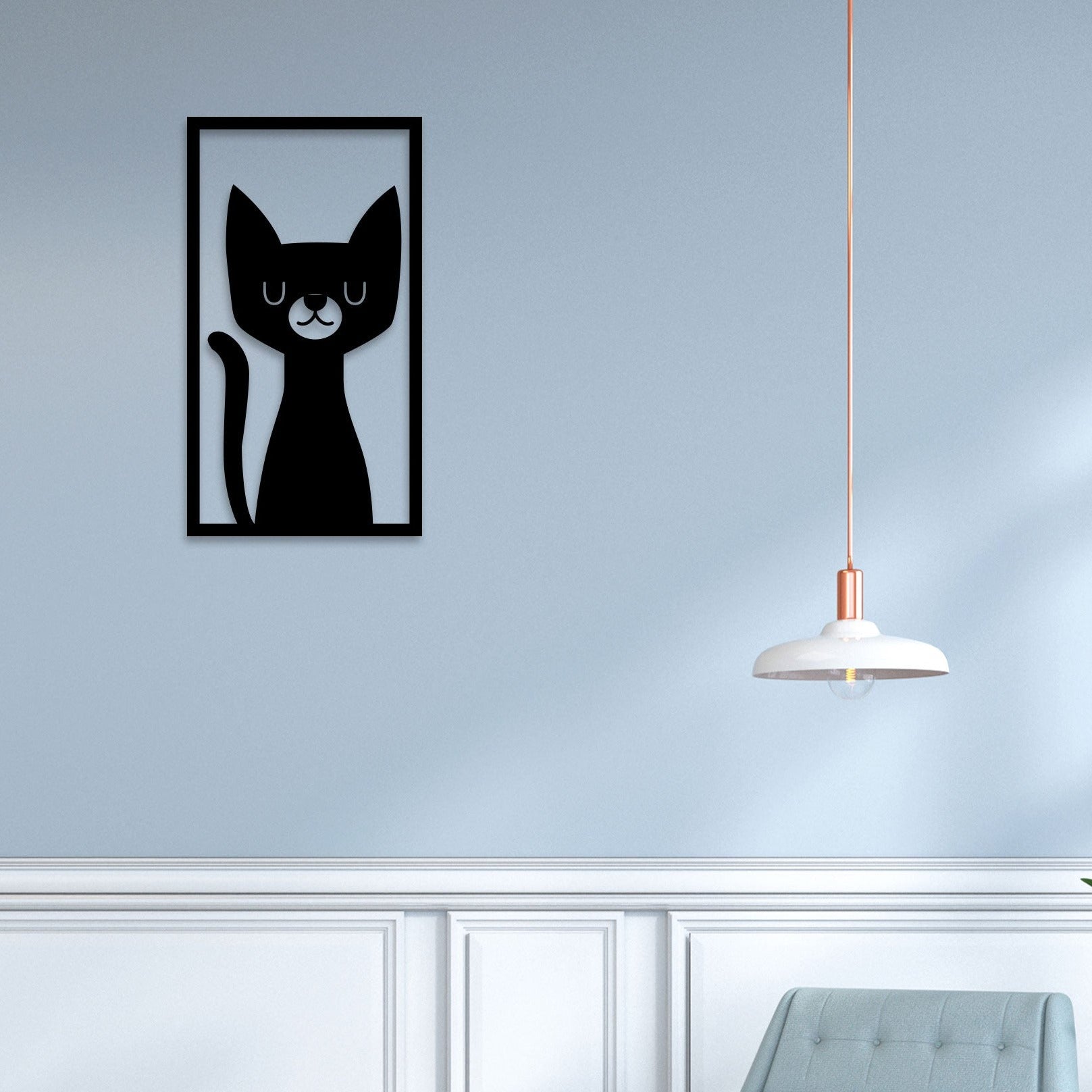 Beautiful Cat Metal Wall Art 1