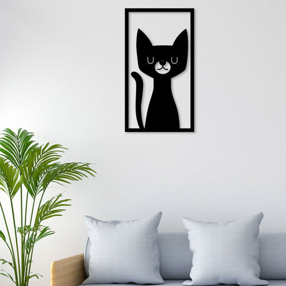 Beautiful Cat Metal Wall Art