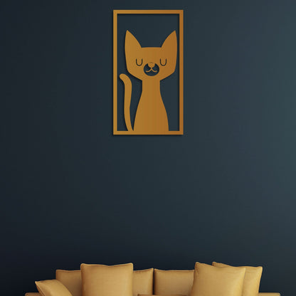 Beautiful Cat Metal Wall Art 4