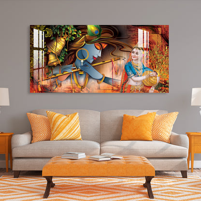 Krishna with Murli Acrylic Wall Art