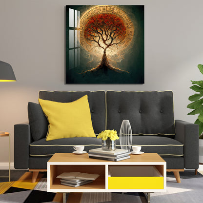 Burning Tree Acrylic Wall Art