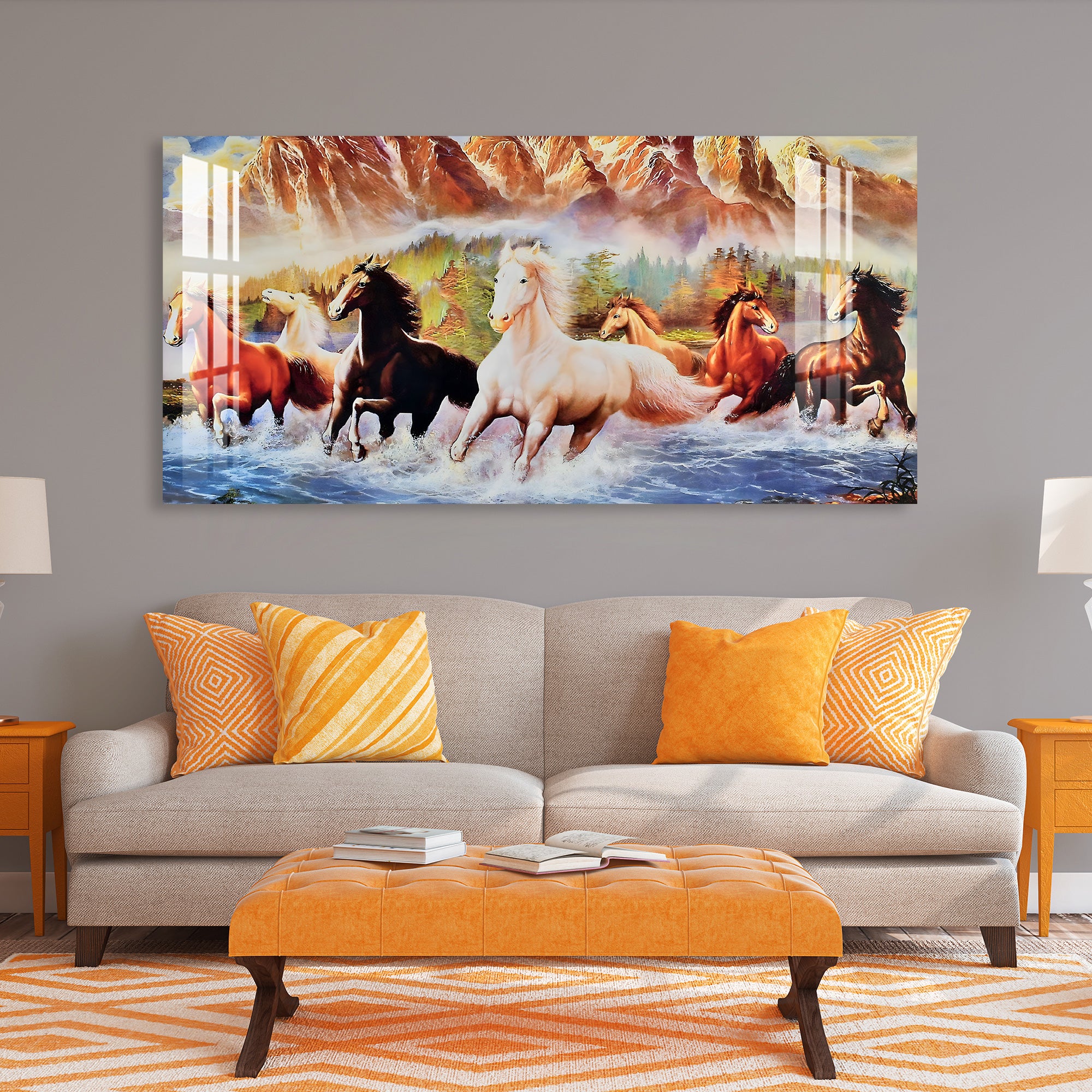 Horses of Well Being Acrylic Wall Art