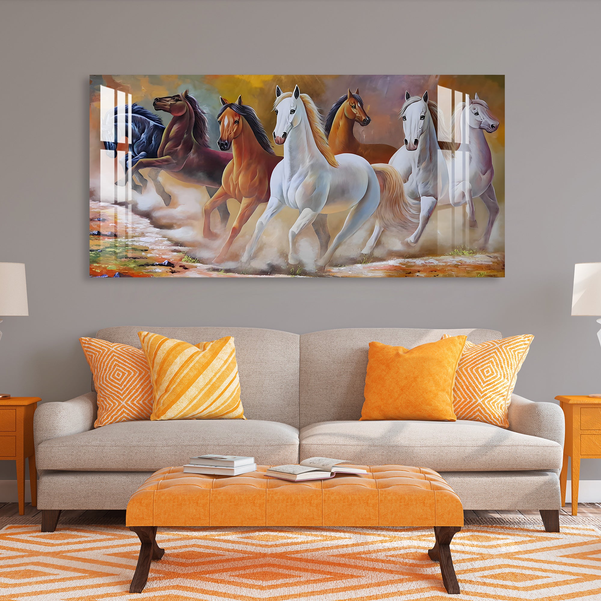 British Terminal Horses Acrylic Wall Art