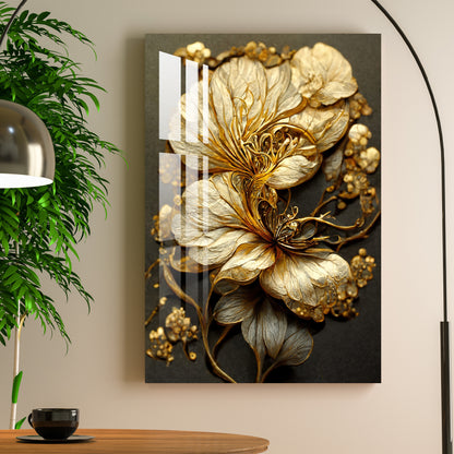 Golden Desire Acrylic Wall Art