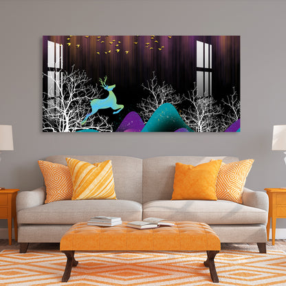 Cheerful Deer Acrylic Wall Art