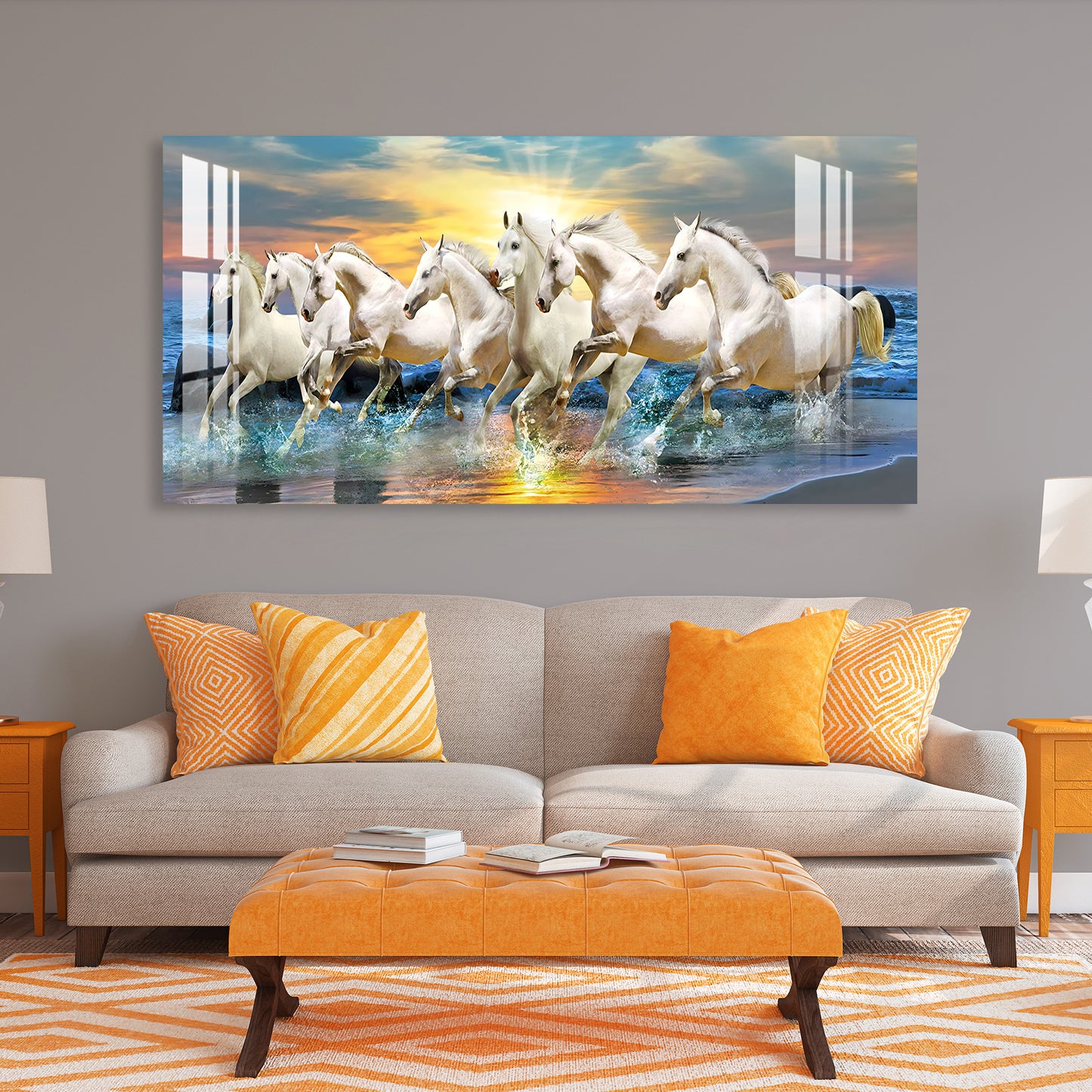 Horses of Good Luck Acrylic Wall Art