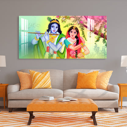 Beautiful Radha Krishna Acrylic Wall Art