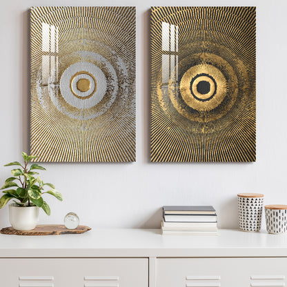 Creative Golden Landscape Acrylic Wall Art (Set Of 2)