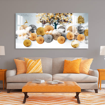 Wood Logs Acrylic Wall Art