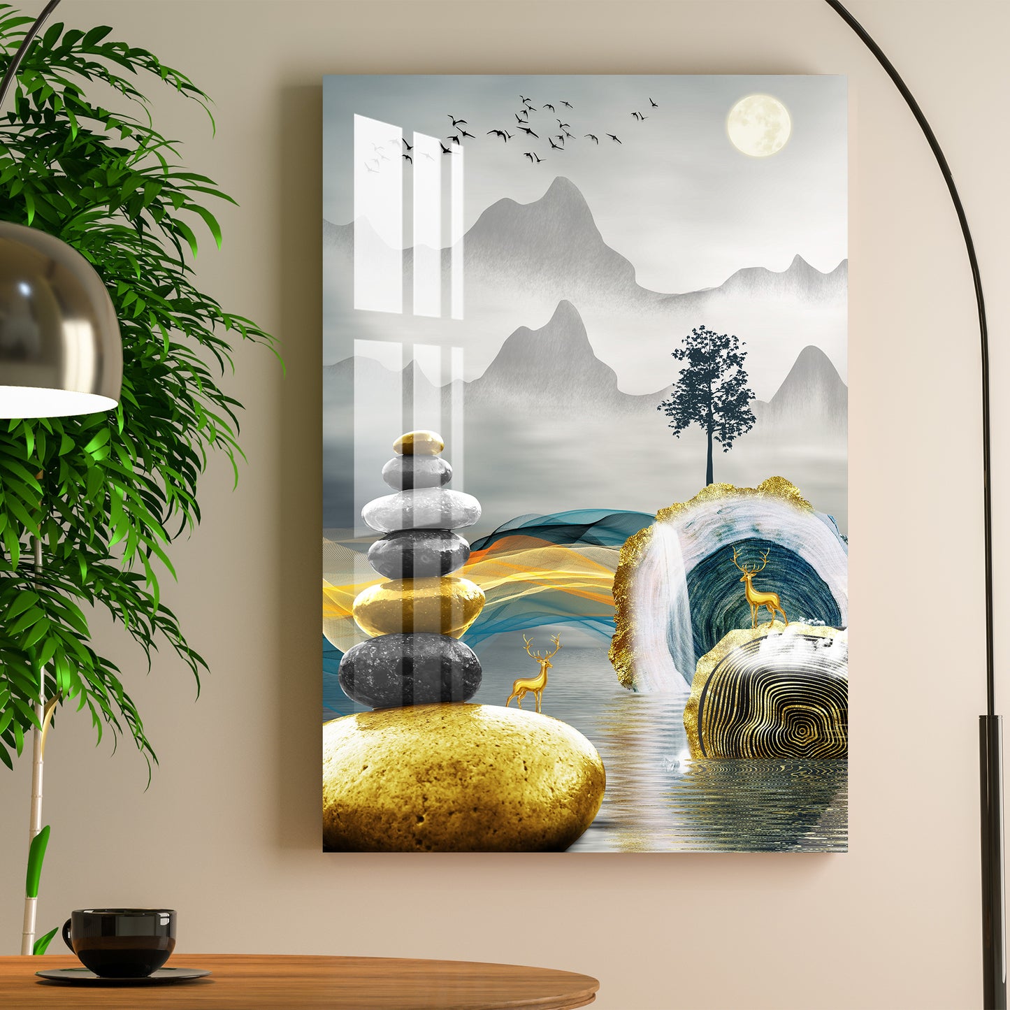 Foggy Forest Morning Acrylic Wall Art