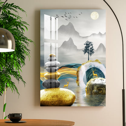 Foggy Forest Morning Acrylic Wall Art