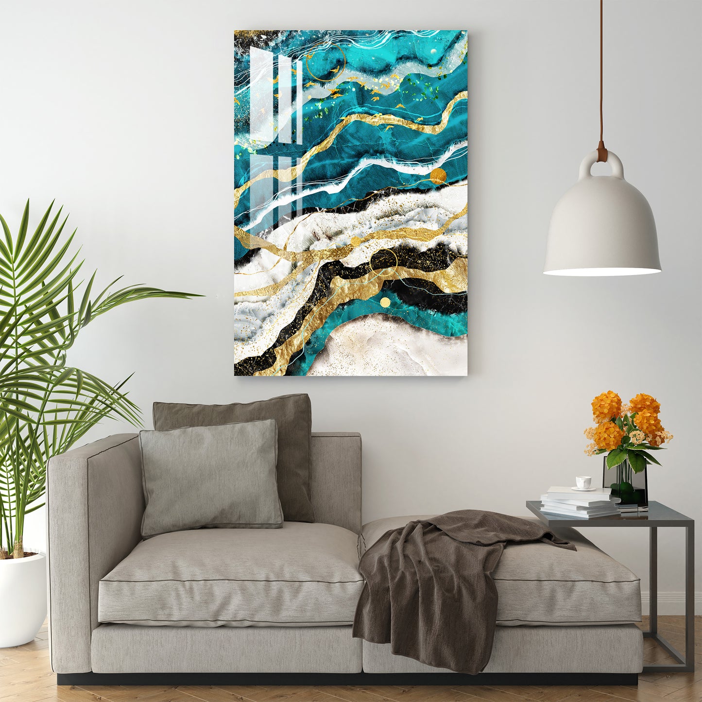 Abstract Waves Acrylic Wall Art