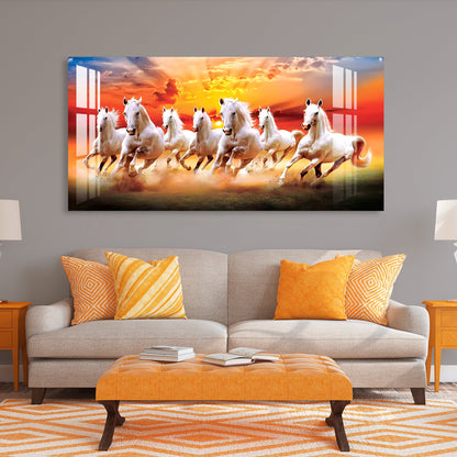 Horses of Success Acrylic Wall Art - 29.5X14.5 Inch / 3MM