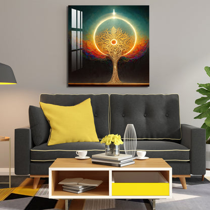 Beautiful Shiny Tree Acrylic Wall Art