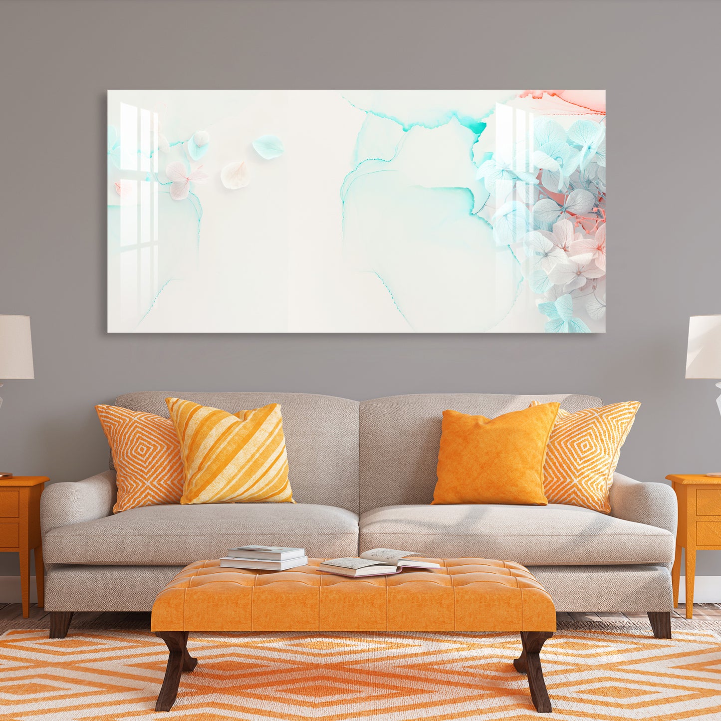 Silky Petals Acrylic Wall Art