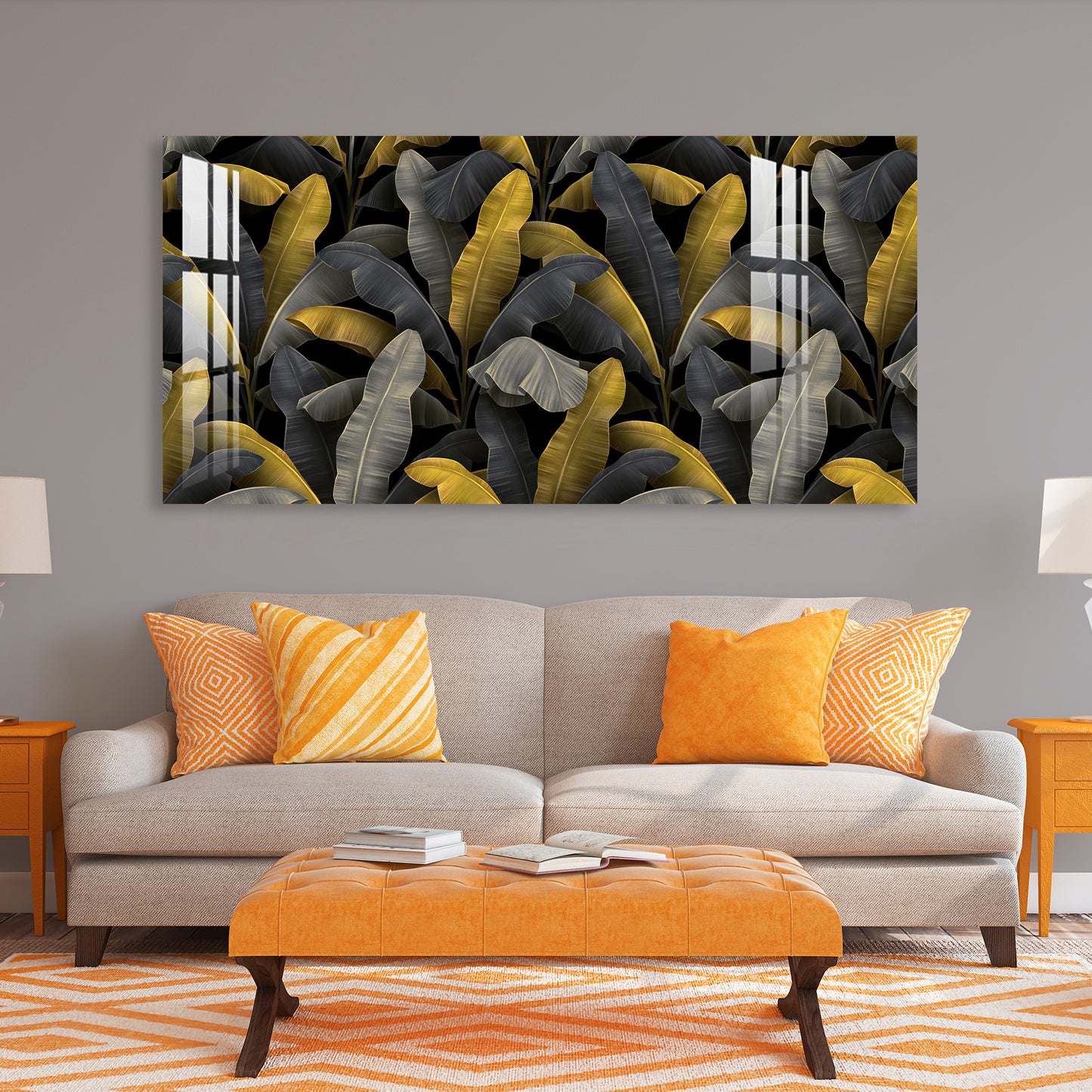 Banana Leaves Acrylic Wall Art