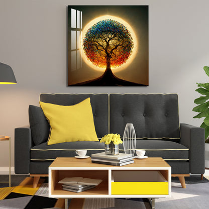 Glittering Tree Acrylic Wall Art