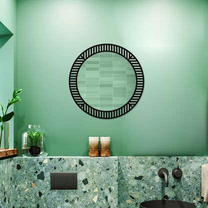 Simple Round Metal Wall Mirror