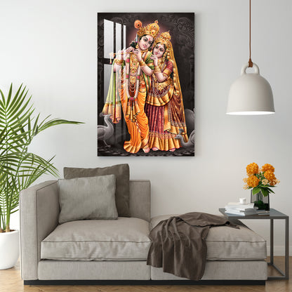 Krishna & Radha Beautiful Acrylic Wall Art