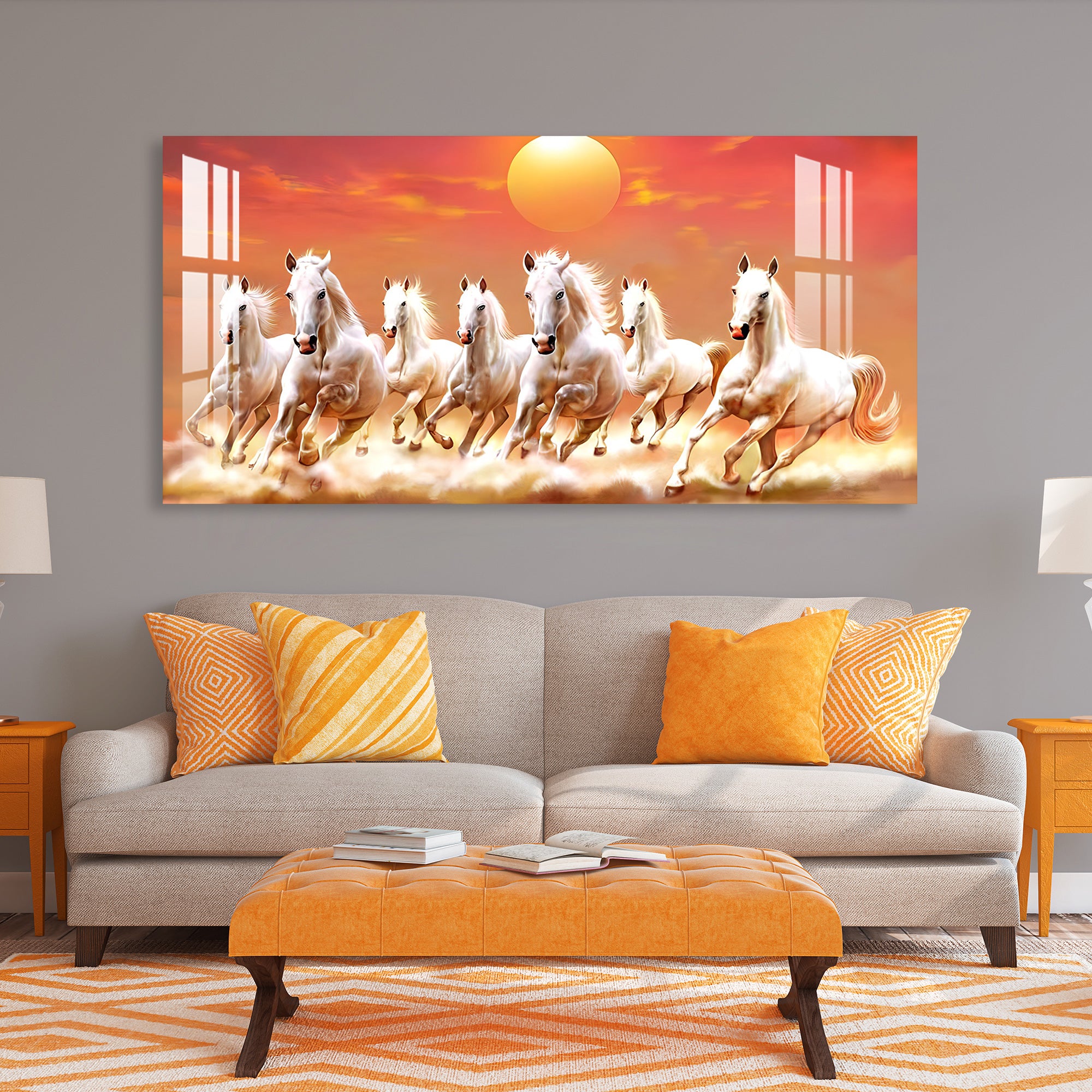 Horses of Uprising Acrylic Wall Art